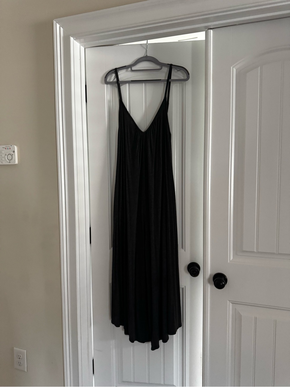 Black Maxi Dress / Jumpsuit-Style Dress. One size